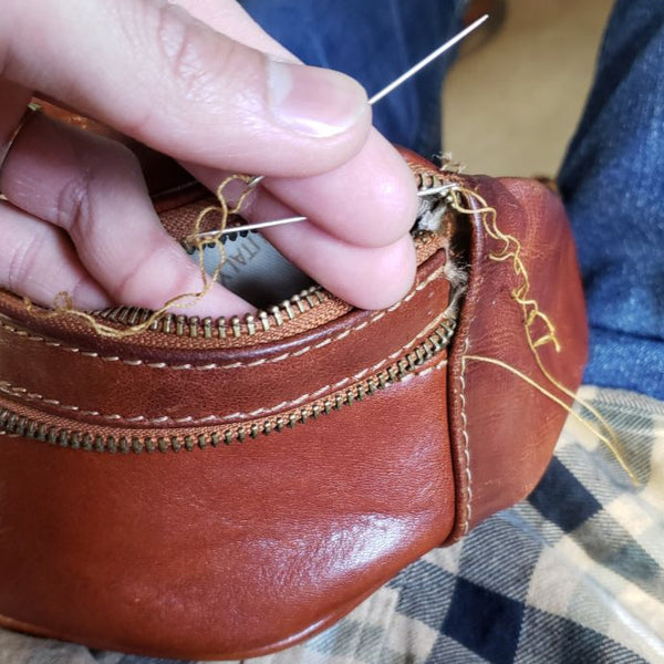 Leather items repair