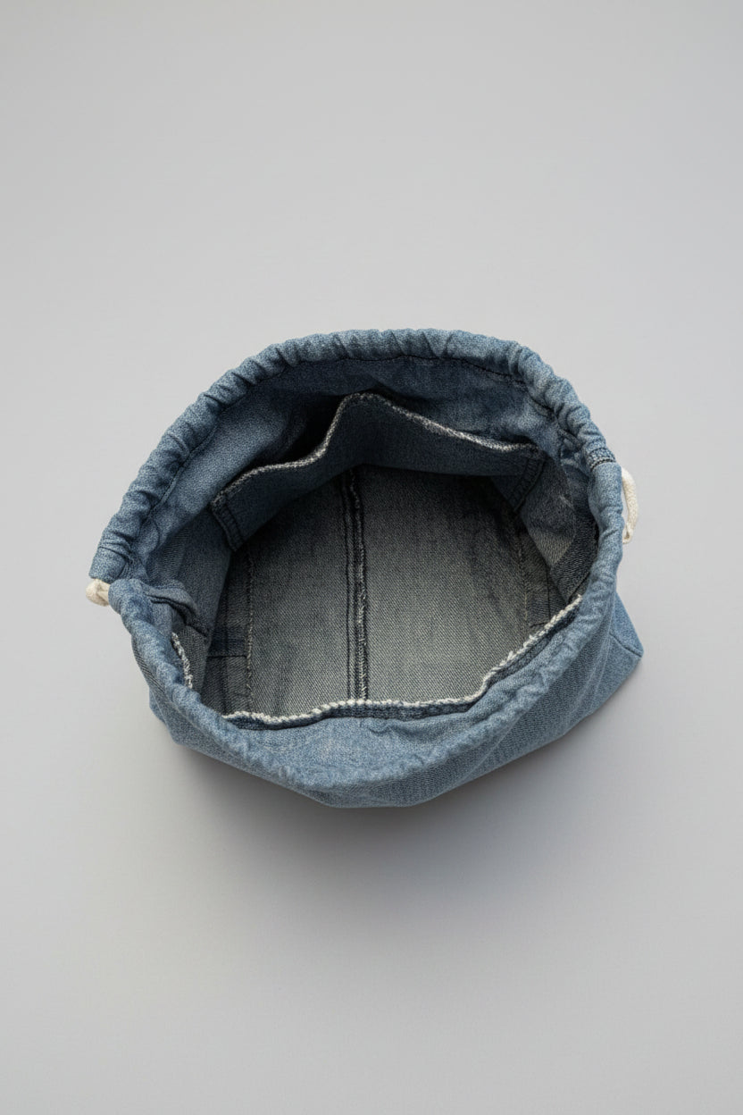 Denim lunch bag