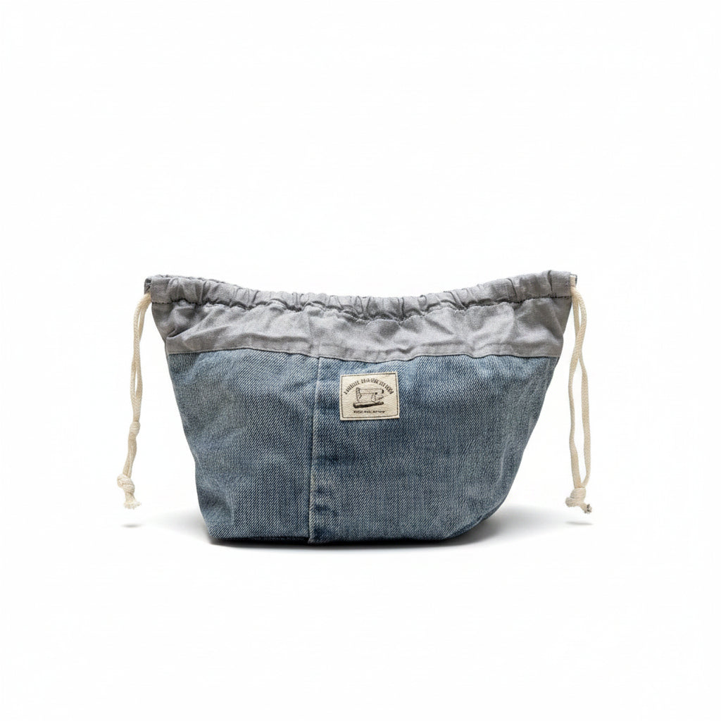Denim lunch bag