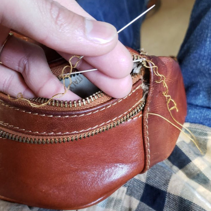 Leather items repair